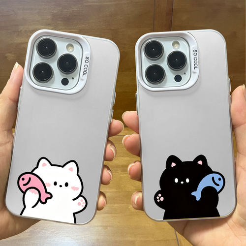 抓鱼苹果17手机壳iPhone16promax华为nova14/m80彩银p70荣耀600/500小米15/k90适用vivox200一加13OPPOFindx9