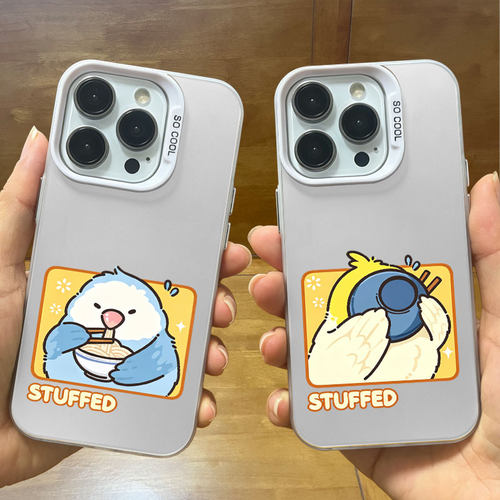 干饭鸟苹果17手机壳iPhone16promax华为nova14m80荣耀600适用VIVOX300/S60一加12彩银9/OPPOReno16小米15/k90