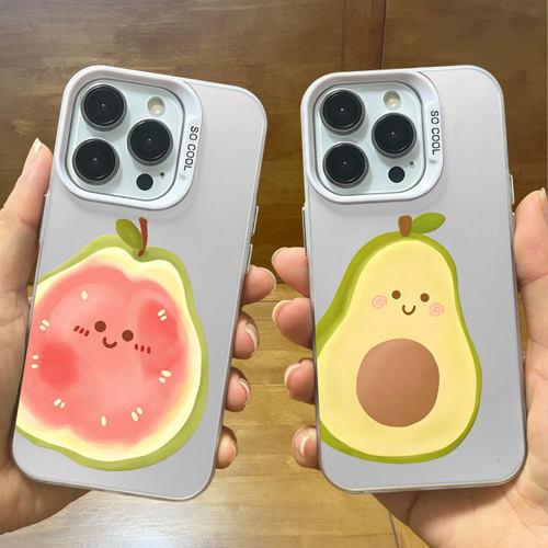 可爱果肉苹果17手机壳iPhone16promax华为nova14荣耀500/400适用VIVOX200小米17/k80/一加13彩银15OPPOFindx9