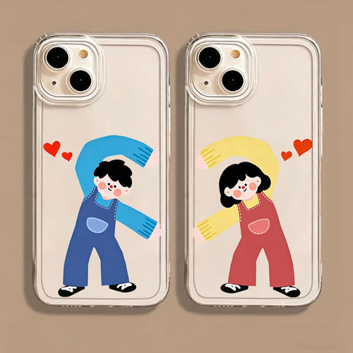 比心男女苹果17手机壳iPhone16promax华为nova14/m80荣耀600适用OPPOReno16/VIVOx300小米15透明11/k90一加12