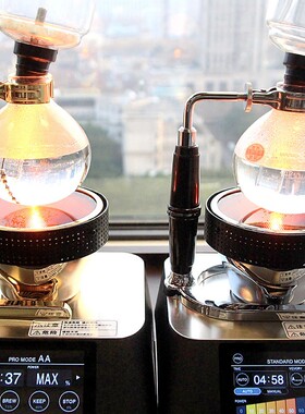 【旗舰店】HARIO虹吸式咖啡壶镀金银色金色智能光波炉套装BGSP