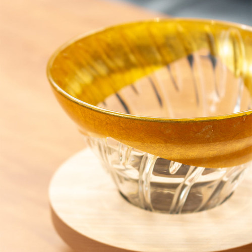 HARIO耐热玻璃金箔滤杯