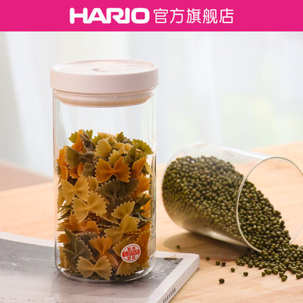 【旗舰店】HARIO玻璃密封罐按压款储物罐零食罐厨房用具MCNC