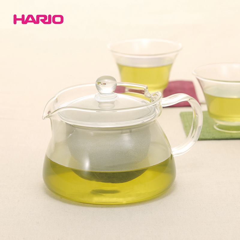 HARIO耐热玻璃泡茶壶不锈钢滤网