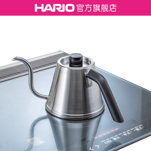 hario不锈钢侧把腕控手冲壶