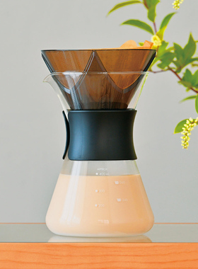 【旗舰店】HARIO滴漏式过滤杯手冲一体咖啡壶套装简易咖啡壶OCP