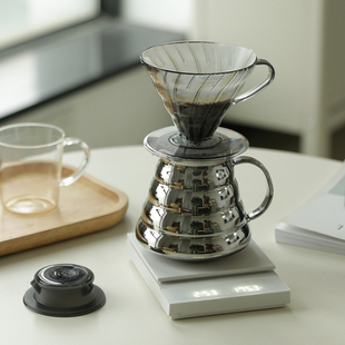 【旗舰店】HARIO镀钛云朵壶耐热玻璃分享壶手冲咖啡壶分享壶XGSP