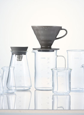 【旗舰店】HARIO科学系列耐热玻璃量杯 带刻度杯子实验器具BVD