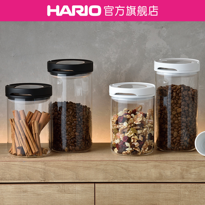 hario旗舰店拉环垫圈玻璃密封罐