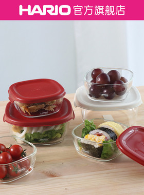 【旗舰店】HARIO家用耐热玻璃保鲜盒料理玻璃碗迷你小型水果碗KST