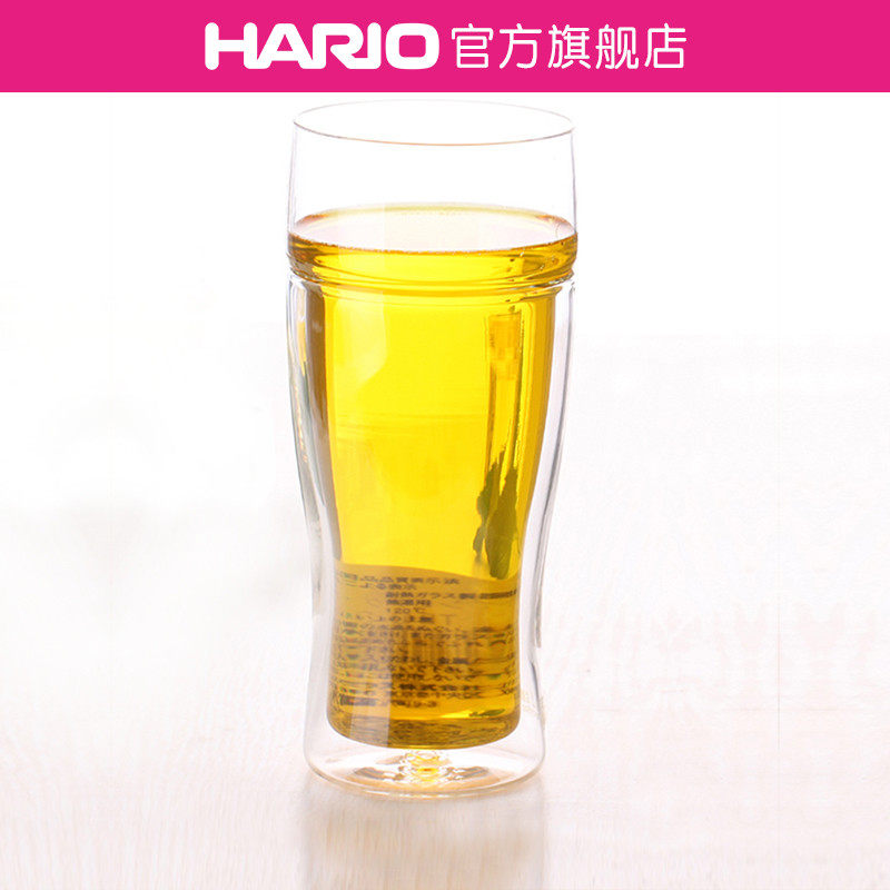 【旗舰店】HARIO耐热玻璃双层隔热玻璃杯水杯茶杯饮料杯啤酒杯TBG