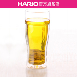 旗舰店 HARIO进口耐热玻璃双层隔热玻璃杯水杯茶杯啤酒杯TBG