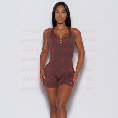 Bombshell系带纯色小连体短上衣