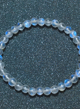 冰透女蓝月光石手链简约款