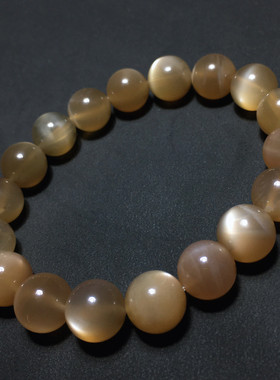 新品奶茶色月光手链摩卡月光手串