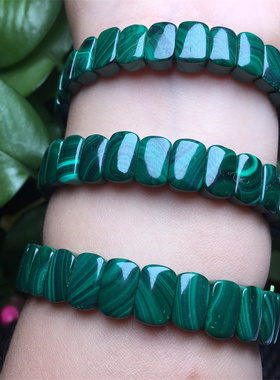 情侣款孔雀石手牌手链名族风