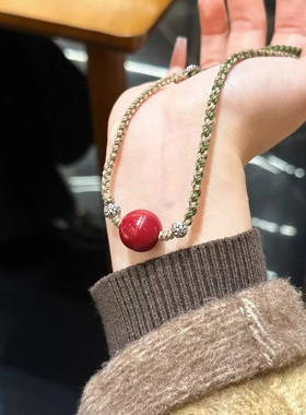 紫金砂转运珠吊坠礼物本命年女