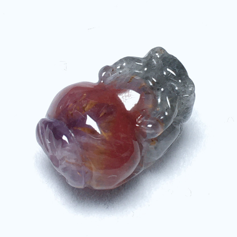 捡漏天然貔貅极光水晶挂件吊坠