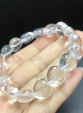 天然白水晶手链男女款消磁石