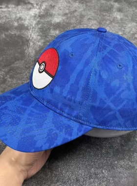 Joker严选Pokémon扎染速干软顶弯沿棒球帽 宝可梦动漫电玩周边