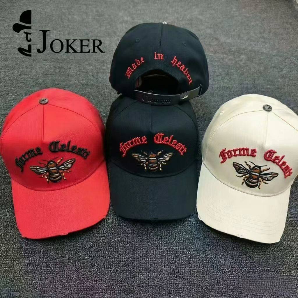 Joker严选小众潮牌蜜蜂前后重工刺绣棒球帽 街头感拉满 时尚百搭