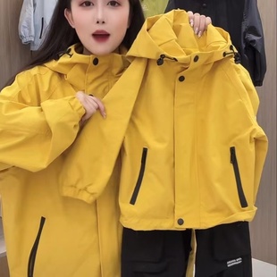 儿童风衣外套儿童春秋款 亲子装 一家三口母女装 2025新款 冲锋衣秋季