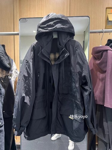 工装风衣女秋韩版中长款冲锋衣