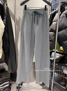 欧货bobo1972冬加厚高克重重磅抽绳松紧腰直筒香蕉裤弯刀裤阔腿裤