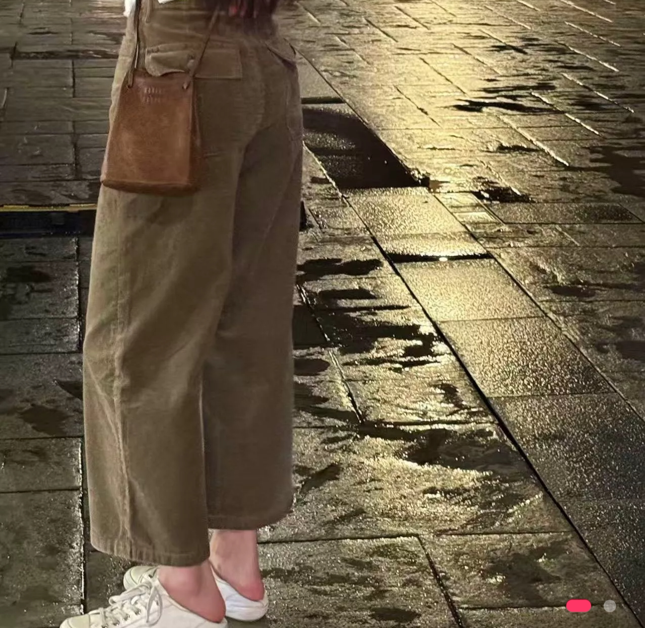 美式复古阔腿牛仔裤女2026秋冬新款百搭街拍螺纹休闲裤87021