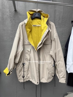 欧货bobo1972冲锋衣女春季 连帽运动防风夹克户外风衣外套 新款