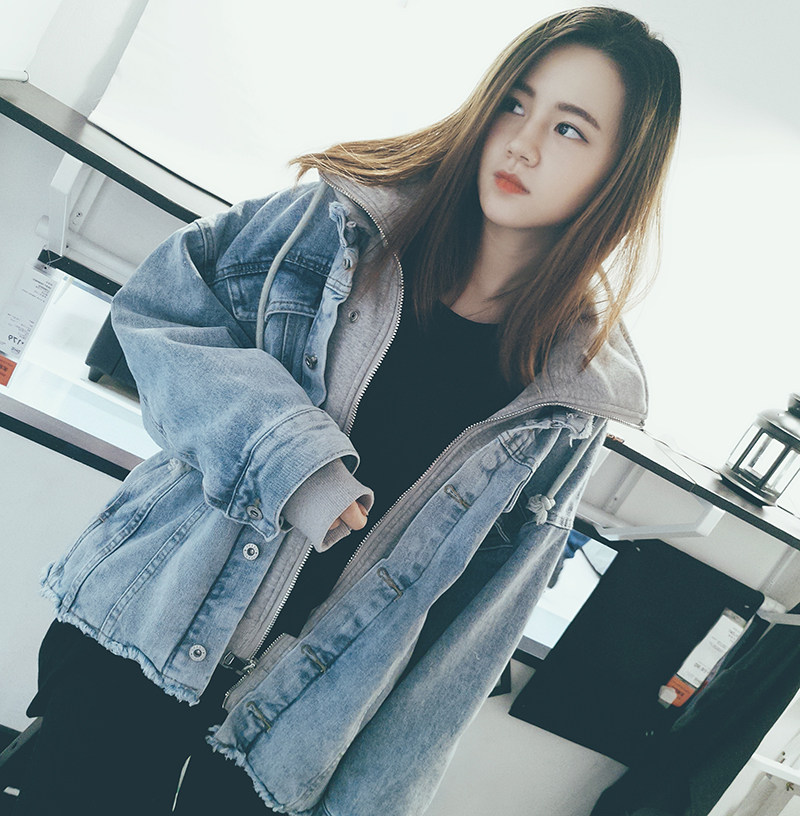 反季清仓      牛仔外套女冬假两件宽松加绒加厚羊羔毛绒棉服宽松,女装/女士精品,短外套,淘宝优惠券,粉丝福利购,淘宝优惠卷