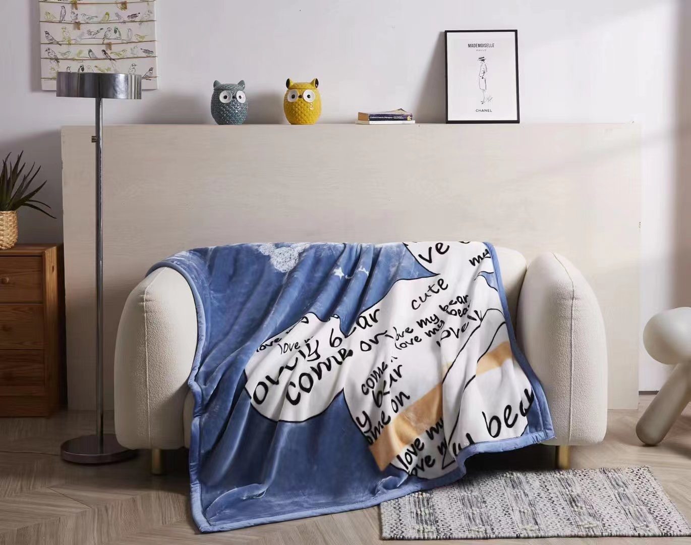 柔软毛毯被加厚单人宿舍学生毯子西班牙毛毯双层法兰绒卡通床单