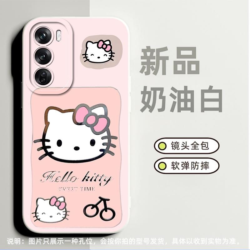 kt凯蒂猫hellokitty适合oppoA52手机壳a7x小众findx2高级感reno12创意a9软硅胶a36新款a53 5g卡通findx2pro潮