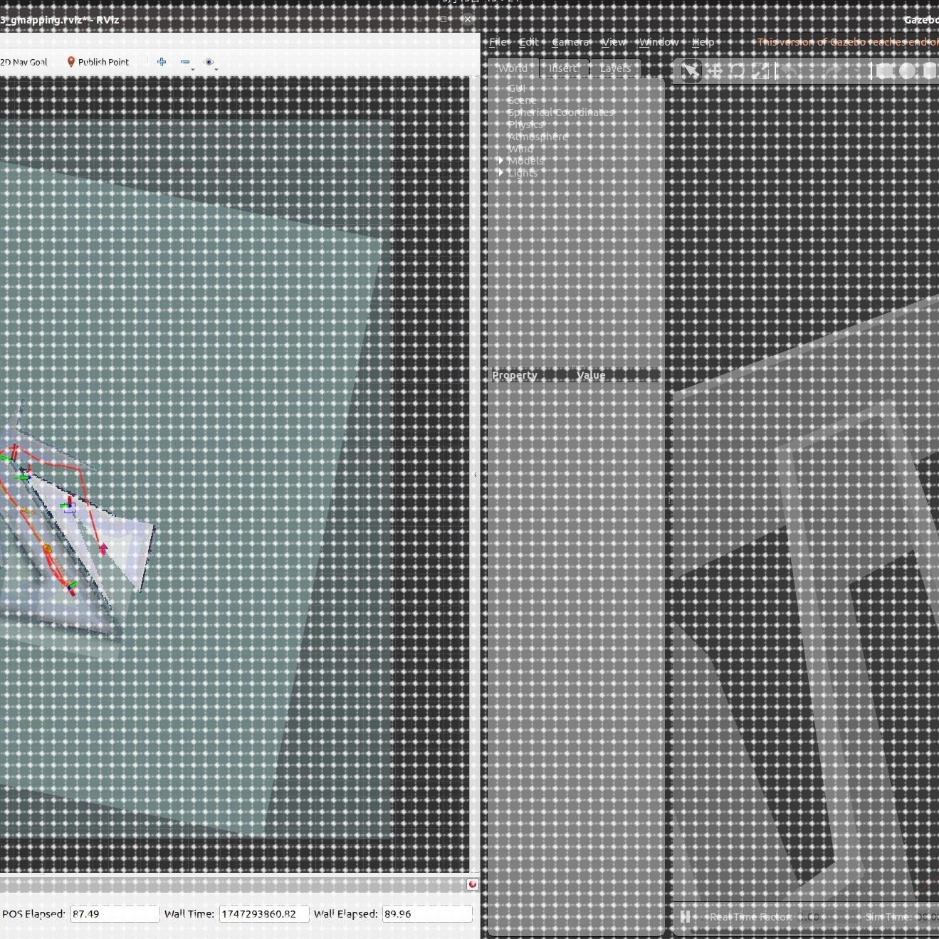 多机器人协同建图源码/ROS/SLAM/仿真/gazebo/无人平台/多机器人