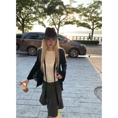 ski 显瘦飘带开衫 Tannin赤兔Beverly腔调德国精工16针针织修身