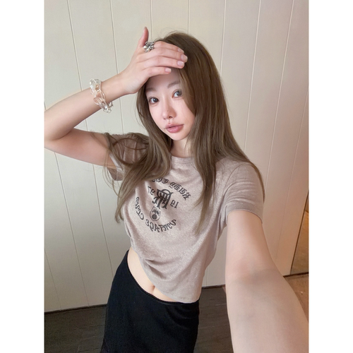 skibyTannin美式复古印花短袖t