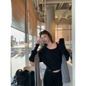 针织裤 ski 羊毛三件套16针高密背心 毛衣 Tannin赤兔白女私服