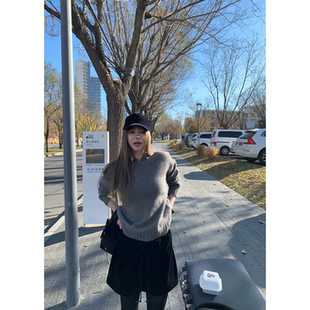 巴洛克丝绒复古阔腿显瘦高腰抽绳短裙裤 Tannin赤兔 女秋冬 ski