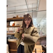 Tannin赤兔落日航线 ski 复古水洗100棉棒球服夹克羽绒服女冬