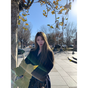 ski by Tannin赤兔智性恋 中古款宽松显瘦双排扣中长款大衣女冬