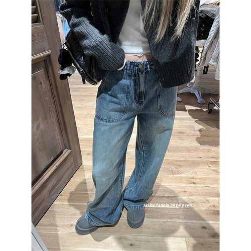 skibyTannin大兜牛仔裤