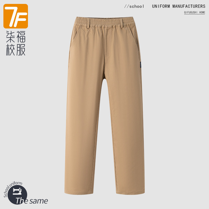 中小学生夏季薄款英伦校服裤子西裤男女童休闲裤儿童长裤春秋夏款