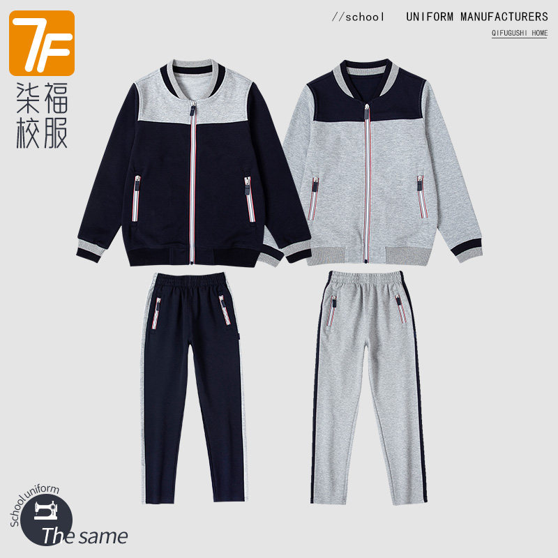 中小学生棒球服英伦男童春秋图片