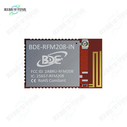 BDE-RFM208-IN-UA[射频元件RF TXRX MODULE BT PCB TRACE SMD]