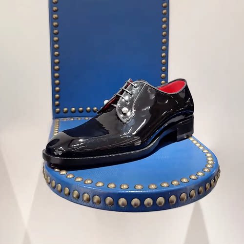 真皮增高红底皮鞋2025新款男士正装新郎婚鞋年轻款婚礼伴郎cl高级