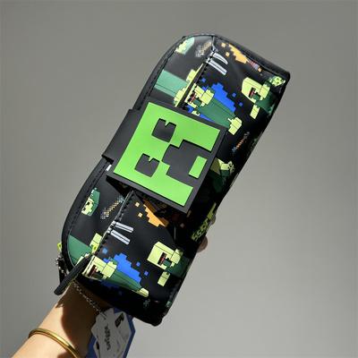 Smiggle拉链笔袋我的世界文具收纳包小学生大容量恐龙多功能笔袋