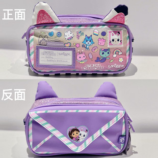 澳洲Smiggle笔袋盖比娃娃屋双层文具盒学生书包儿童双肩包餐包礼