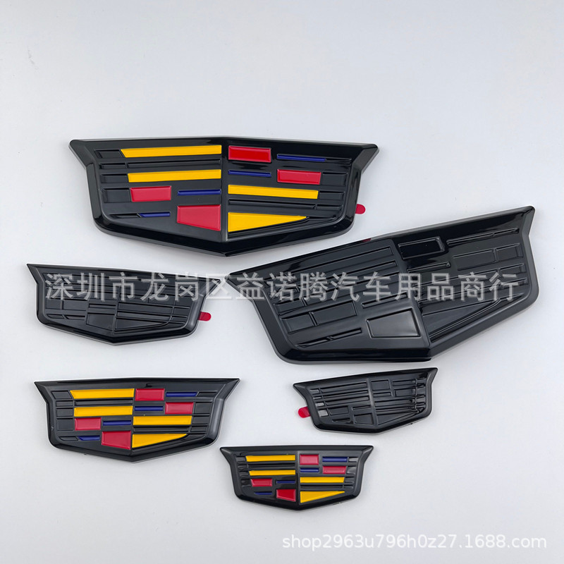 适用于凯迪拉克CT5 CT4 CT6 XT5/6/4中网改装车标后尾覆盖款车贴