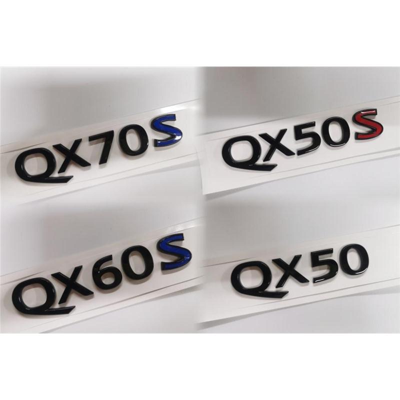 适用于英菲尼迪Q50S QX55 Q70L M56 M35车尾贴标Q60S改装车标字标