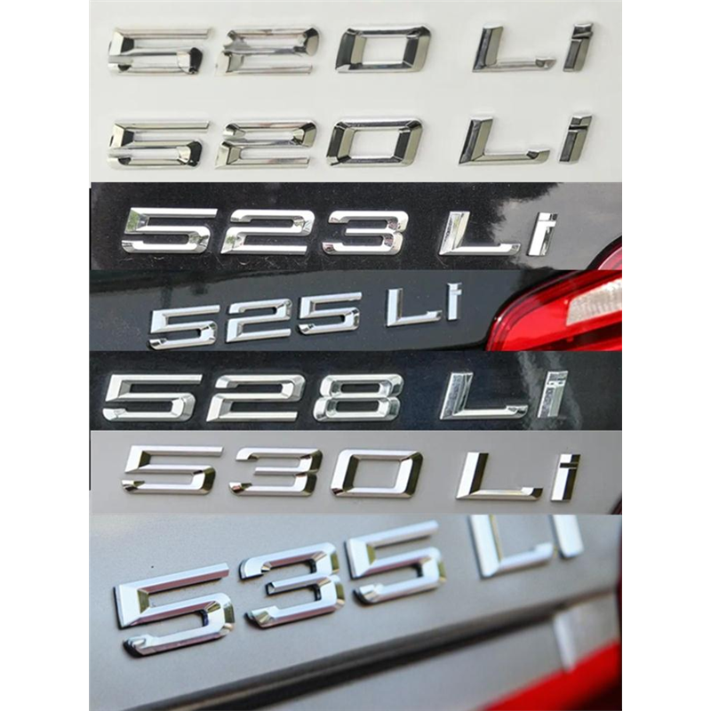 适用新款宝马520Li523Li525Li528Li530Li535Li540Li车标字标后